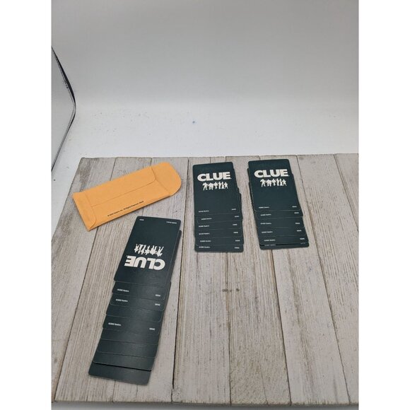 2002 Clue Board Game Replacement Parts Cards Weapons Suspects Rooms - Picture 6 of 9